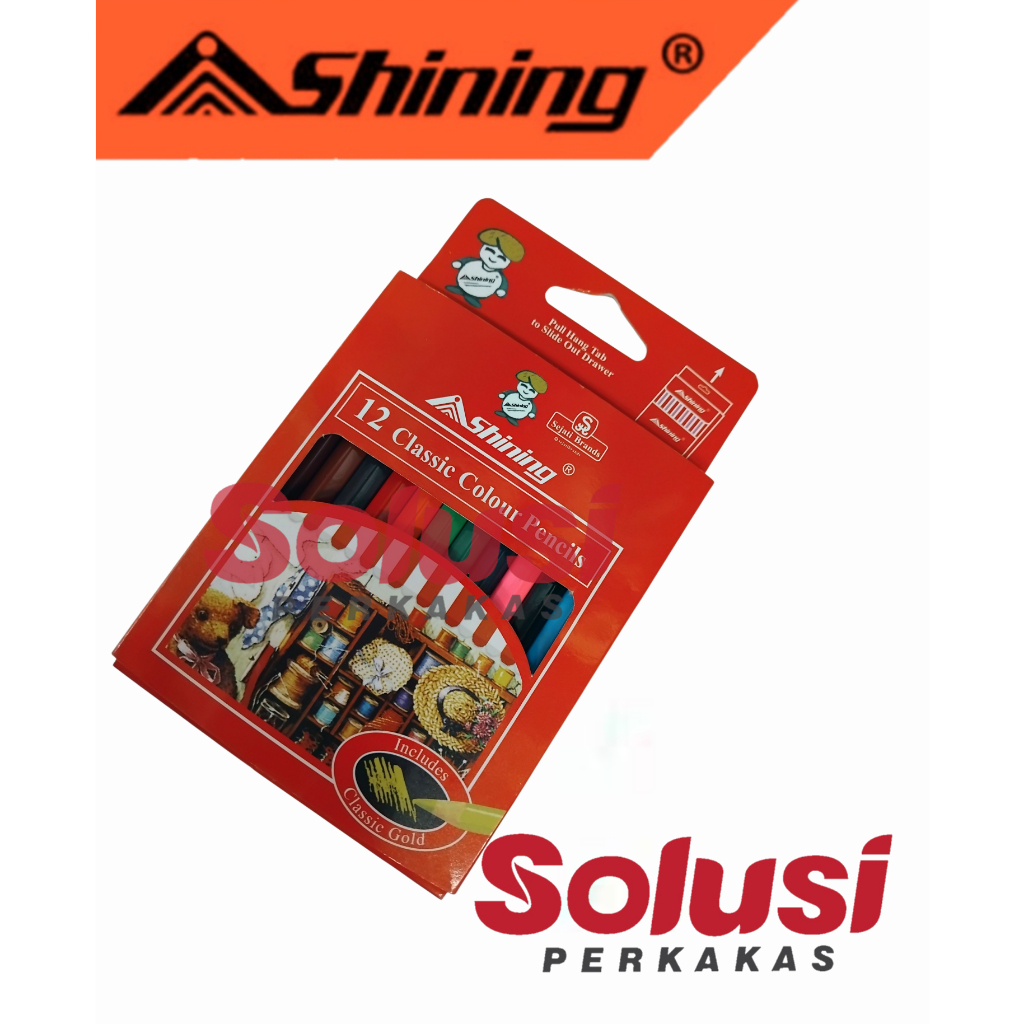 

12 COLOUR PENCIL SHORT 3,5-12 SHINING