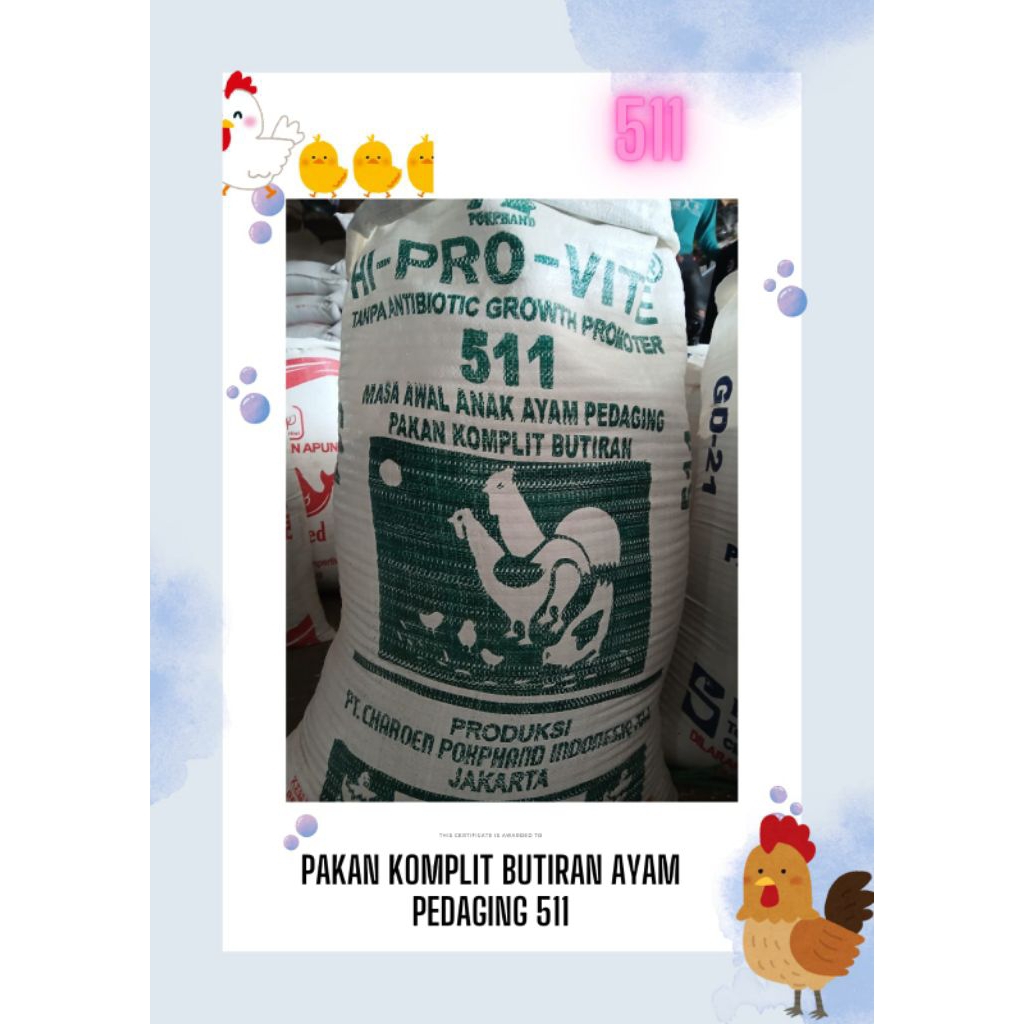 Pakan Komplit Ayam Pedaging 511