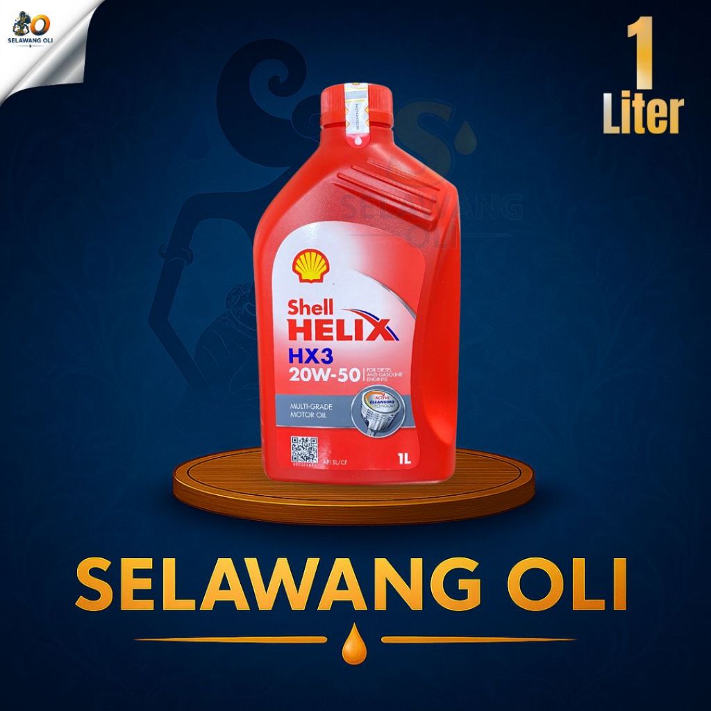Oli Motor Shell Helix HX3 20W-50 1 LITER