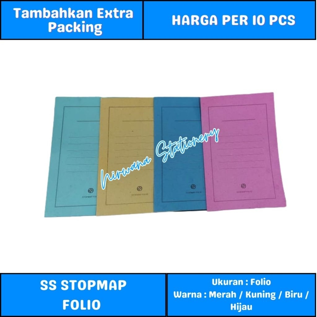 

(10 Pcs) Stopmap Folio SS / Map Kertas / Stopmap Kertas