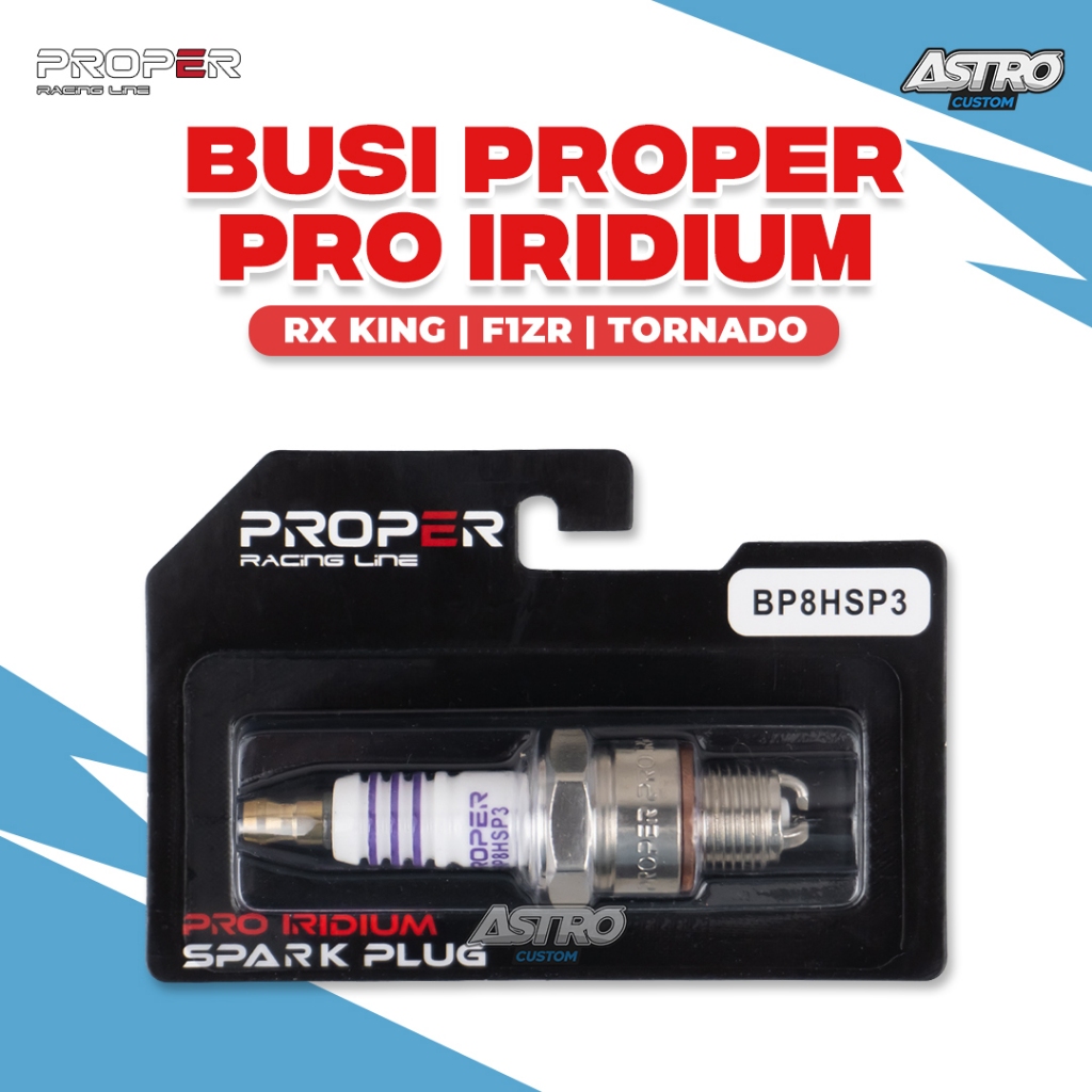 Busi Proper Yamaha RX King Fizr Tornado BP8HSP3 Racing Line Spark Plug Pro Iridium Racing