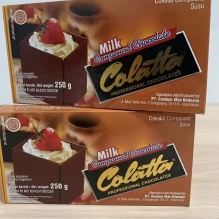 

COLATTA MILK 250GR / COKLAT BATANG / COKLAT COMPOUND MILK