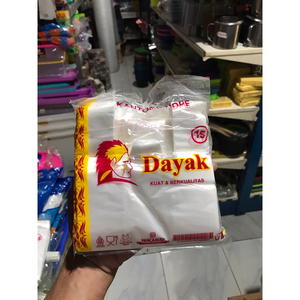 HDPE DAYAK PUTIH ukuran 15 dan 24