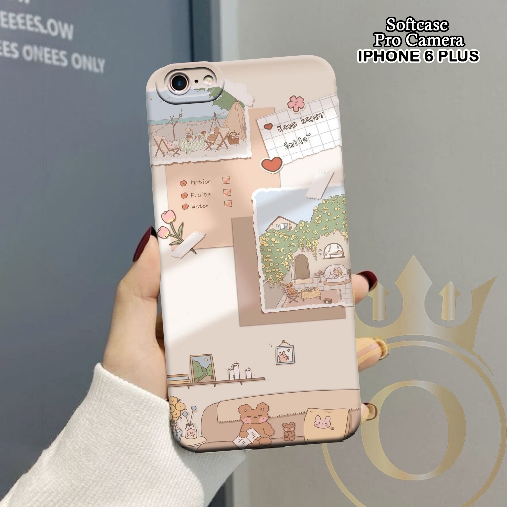Softcase IPHONE 6 PLUS - ORORA - Casing IPHONE 6 PLUS - Motif case Aesthetic - IPHONE - Softcase IPH