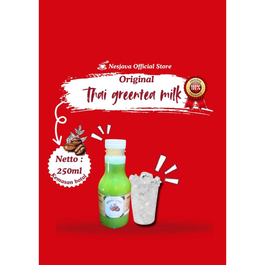 

Minuman Thai green tea milk