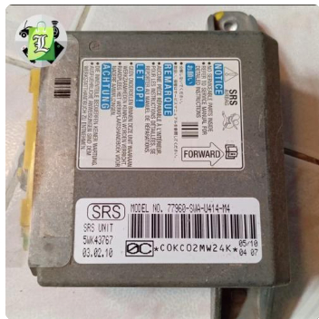 Modul Srs Airbag Aktif Honda Crv Gen 3 Kodok 77960-SWA-U414-M4