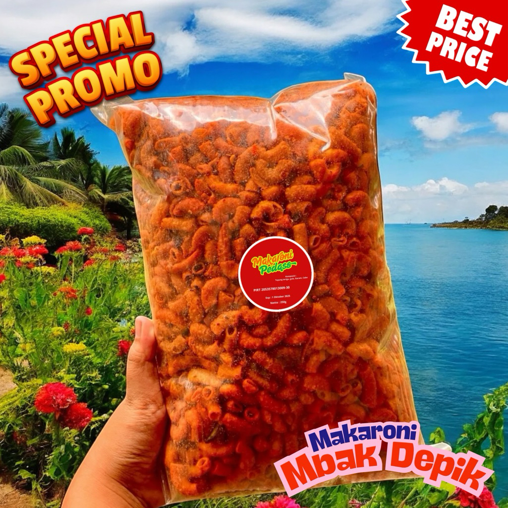

Snack Makaroni Pedas Isi 250gr – Rasa Gila, Harga Ramah