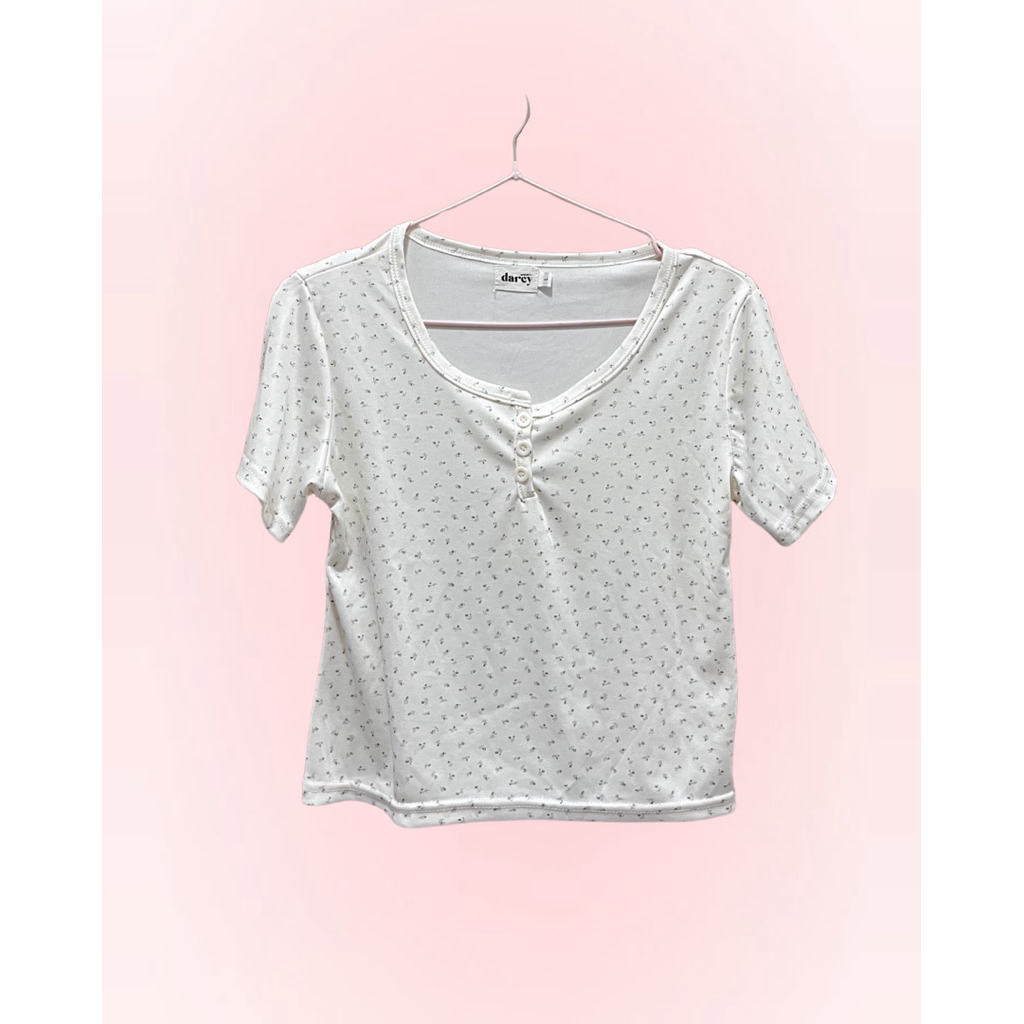 Preloved Floral Coquette Top - Wear Darcy