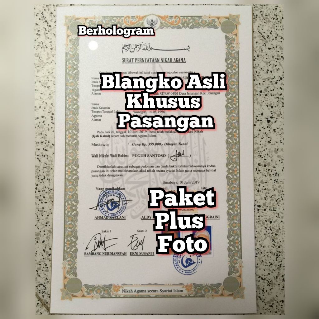 

ready suket pasangan plus foto