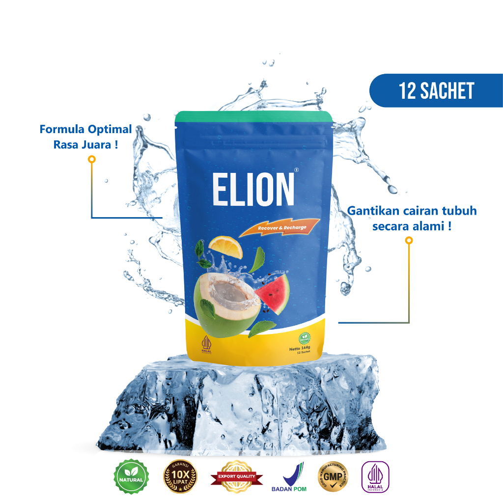 

ELION Electrolyte Mix || Gantikan Cairan Tubuh Dengan Yg 100% Alami {12 Sajian}