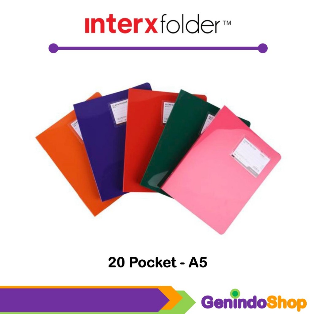 

Display Book A5 / Clear Holder A5 Glossy 20 Pocket Interxfolder