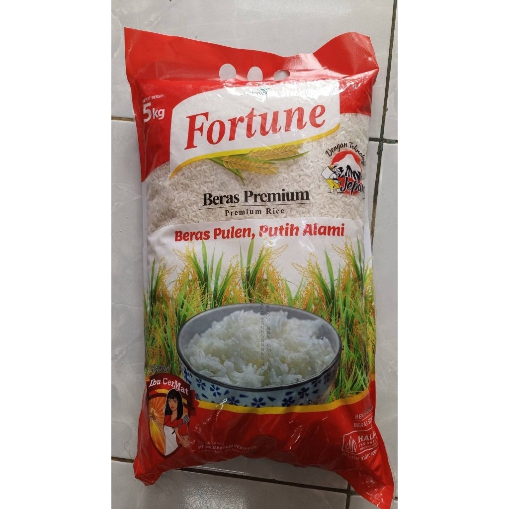 

fortune beras premium enak pulen kemasan 5 kg