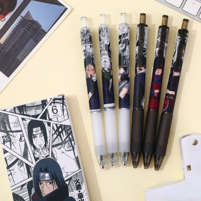 

Set Pulpen Pen Gel 0,5 Motif Manga Clan Uciha Madara Obito Sasuke Itachi Hobi Anime alat tulis kantor sekolah kuliah karakter komik keren Anime koleksi