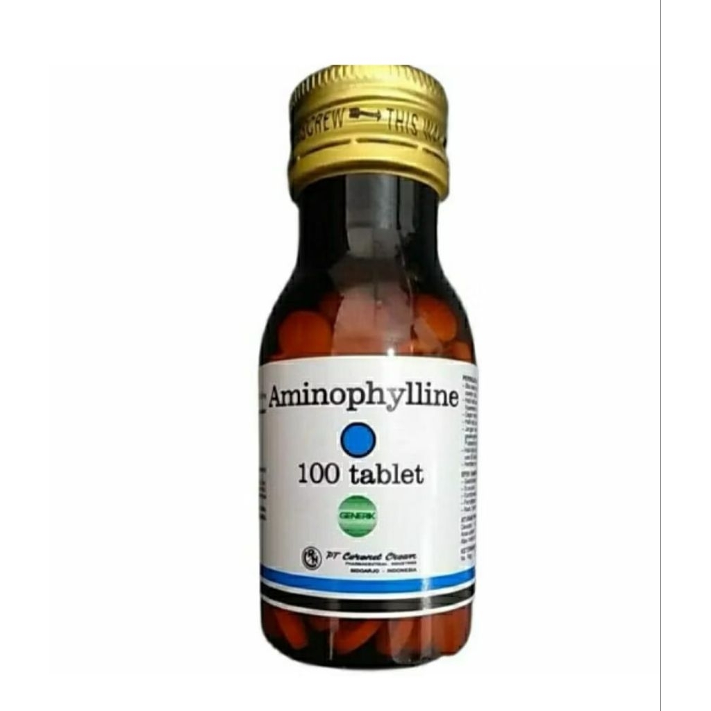 Aminophyllin tablet botol isi 100 tablet ( ed 2/2028)