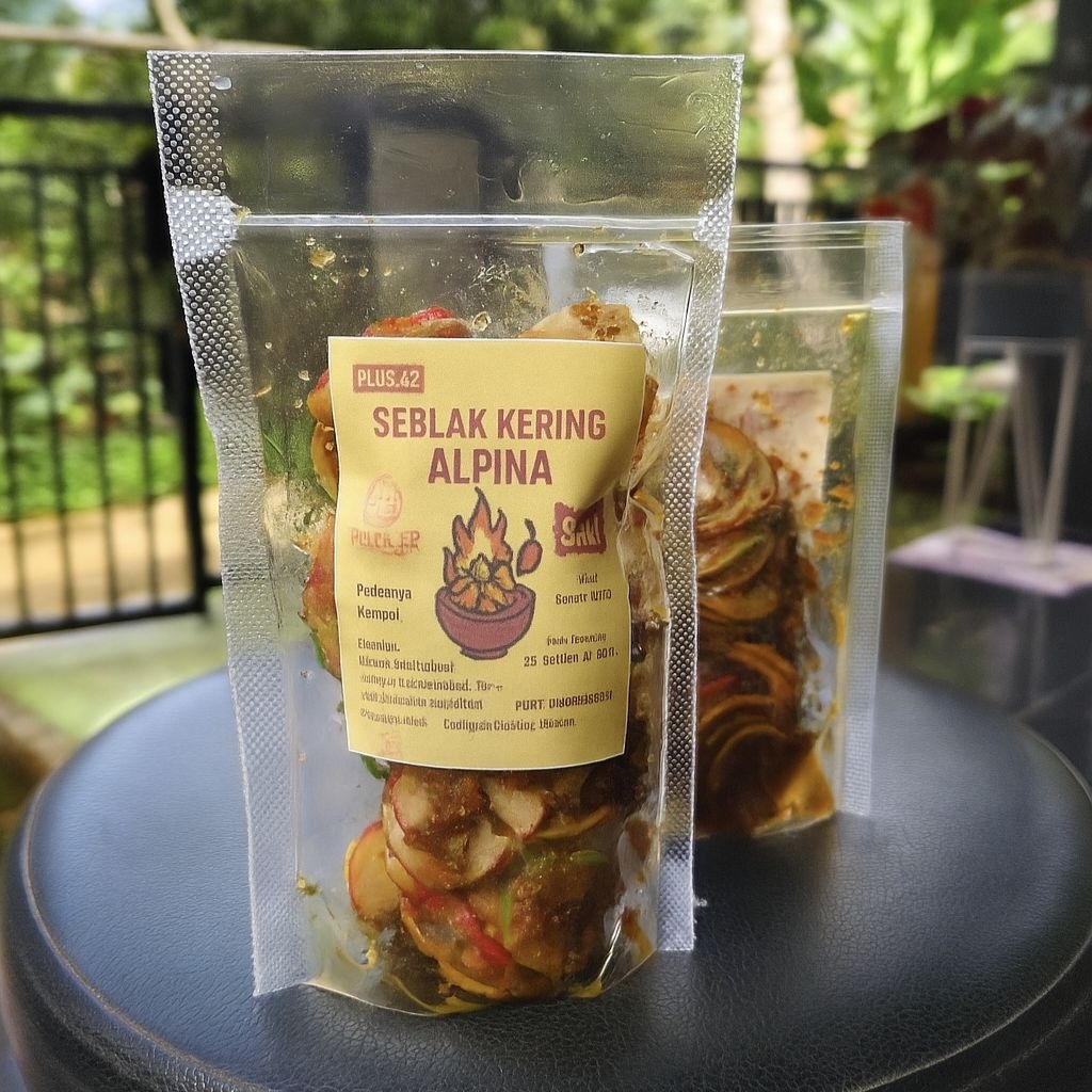 

Gurih Pedas Seblak Kering Kerupuk Alpina Pedas-Original Kriuk Teman Nasi