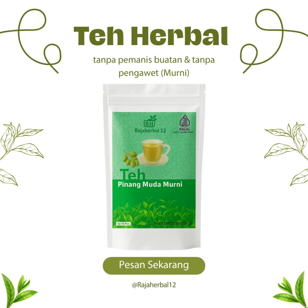 

Teh Celup Pinang Muda Murni – Herbal Vitalitas Pria & Wanita | Penambah Stamina & Pengencang Alami