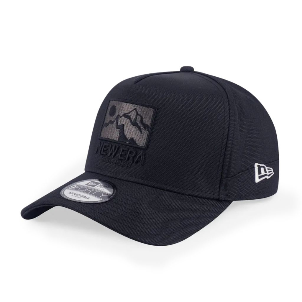 Topi New Era Cap Mountain Logo Cordura Trucker Type A Frame 9Forty Adjustable Original