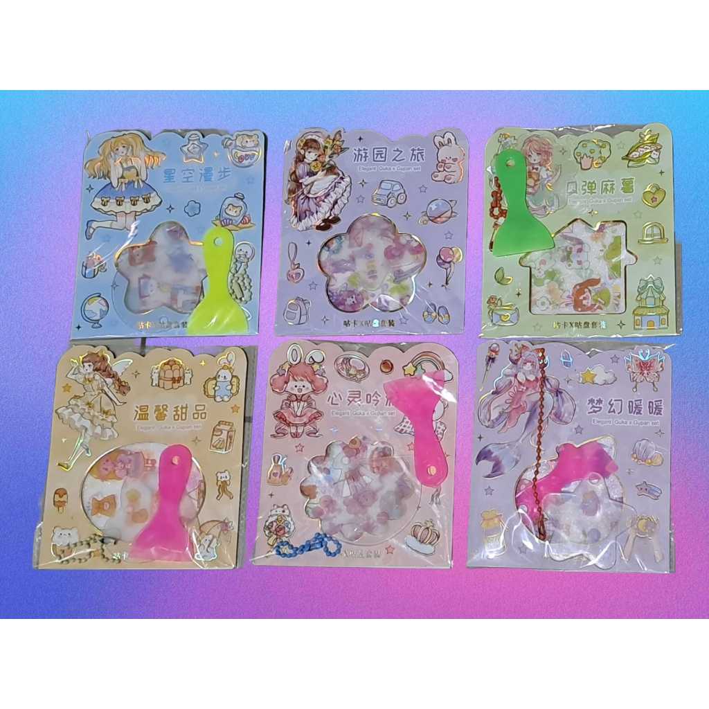 

Stiker Lucu Elegant Guka X Gupan Set
