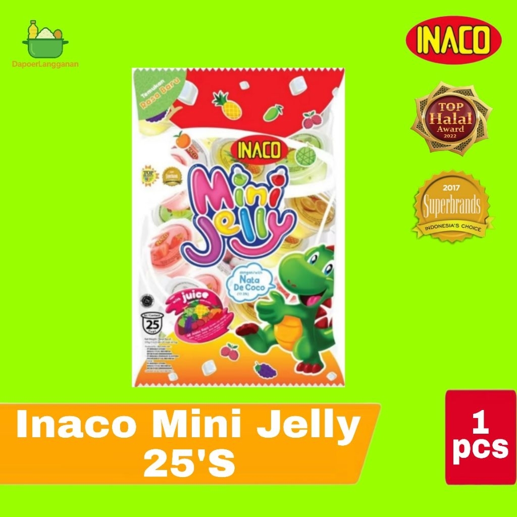 

Inaco Mini Jelly Juice 25 Pcs Permen Jelly Buah Segar Alami