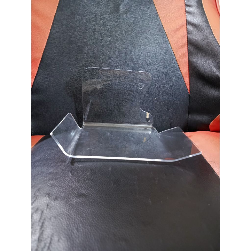 TUTUP FILTER UDARA AKRILIK 3 MILI TABOKAN VARIASI MIO SMILE MIO SOUL MIO SPORTY PLUS 2 PCS BAUT L