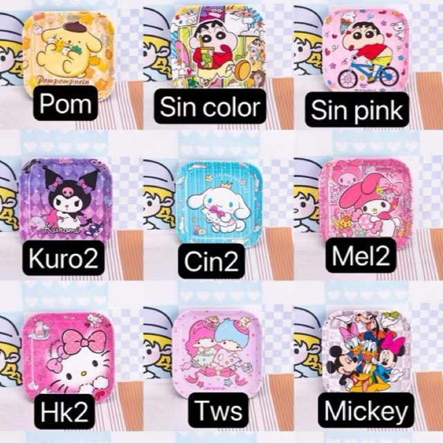 piring mini kecil karakter import lucu murah