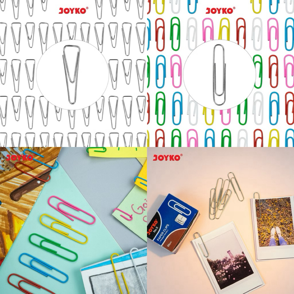 

Trigonal Clip Joyko No. 1 No. 3 No. 5 Klip Penjepit Kertas Segitiga
