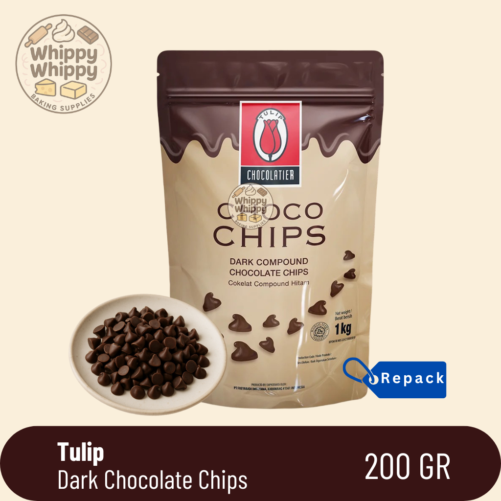 

Choco Chip Tulip Dark Compound / Chocochip Besar Tulip