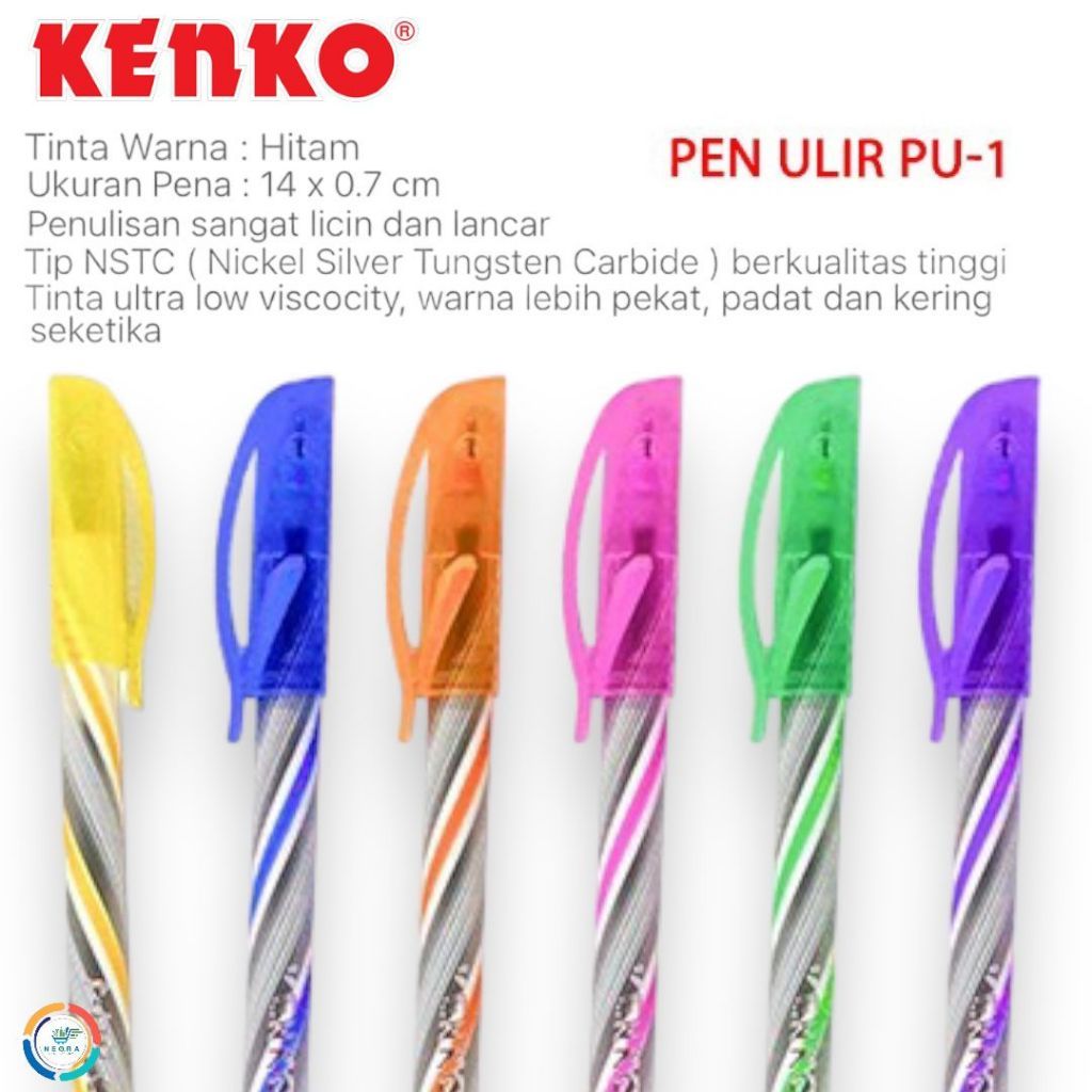 

Kenko Ball Pen Pena Ulir 0.5m m Hitam (1 Pcs)