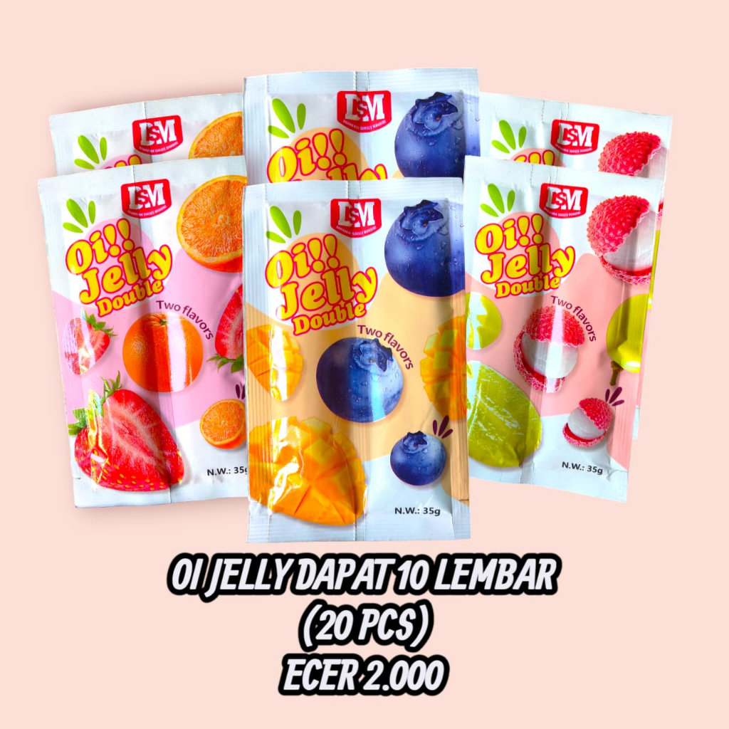 

(10 PCS) OI JELLY DSM RASA BUAH MIX - IKKY JELLY STIK RASA BUAH