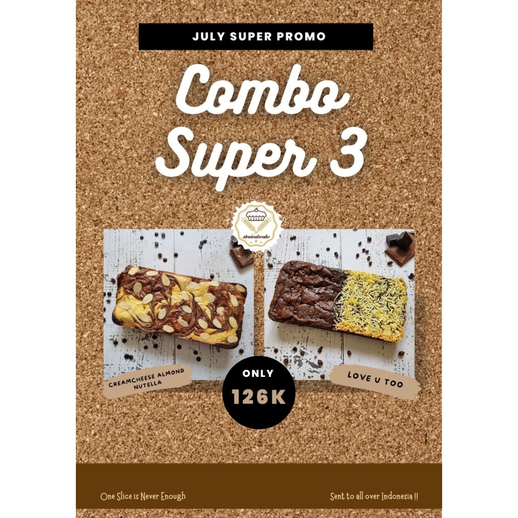 

PAKET COMBO SUPER 3 - FUDGY BROWNIES