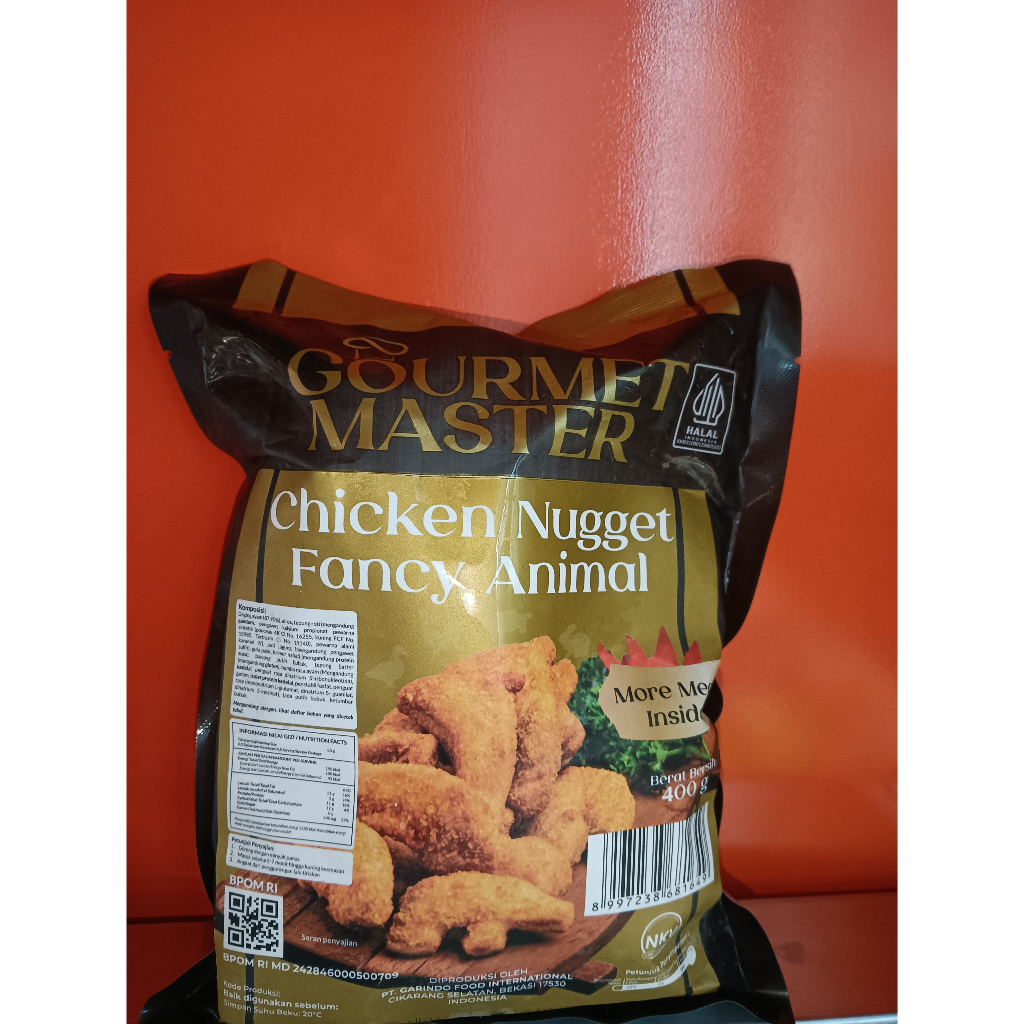 

Gourmet Master Chicken Nugget Fancy Animal 400 Gram