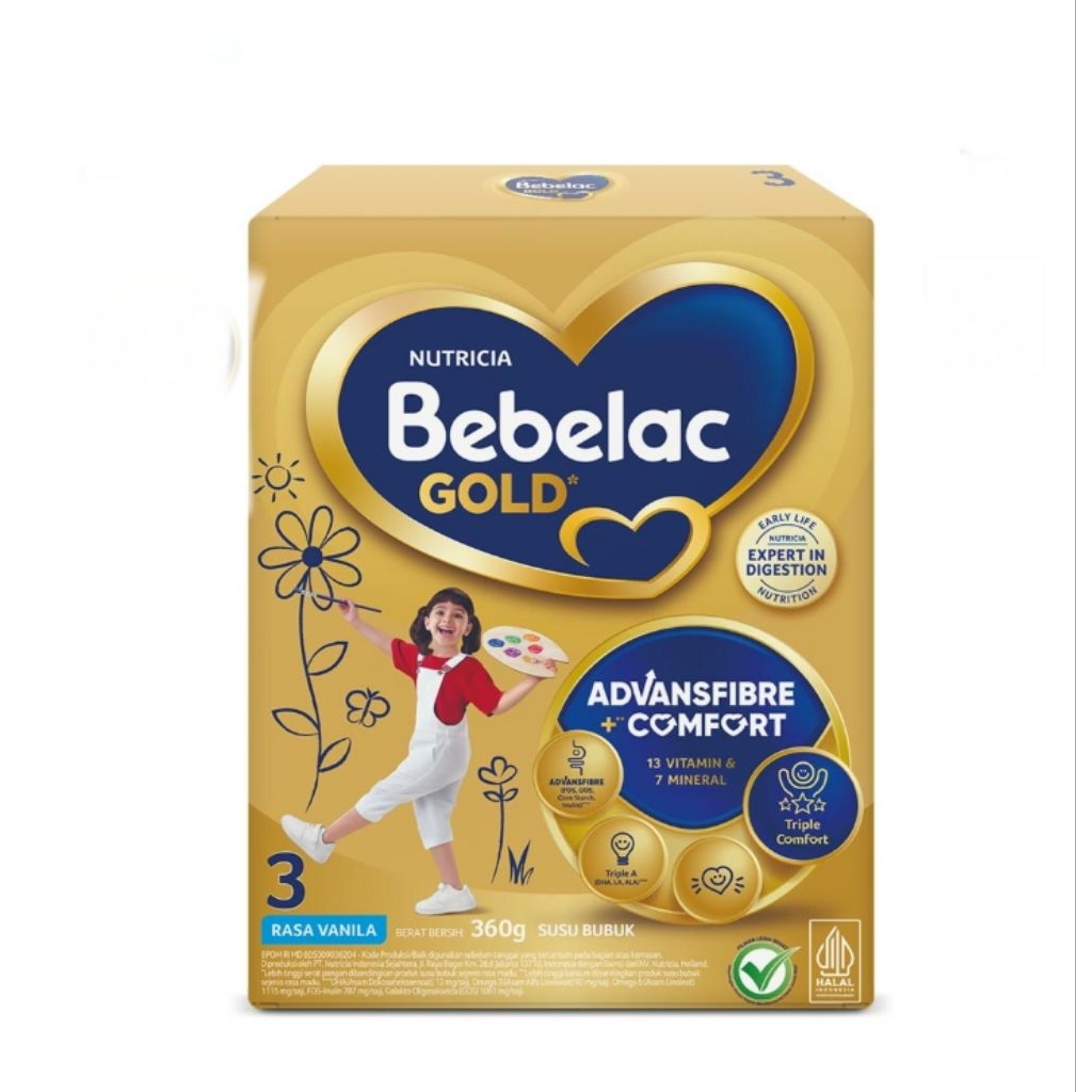 

bebelac 3 gold susu bubuk vanilla box 360 gr