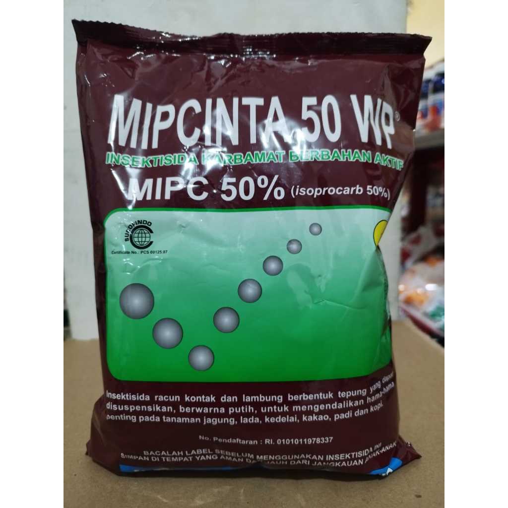 

MIPCINTA 50 WP 500Gr Insektisida Karbamat berbahan aktif