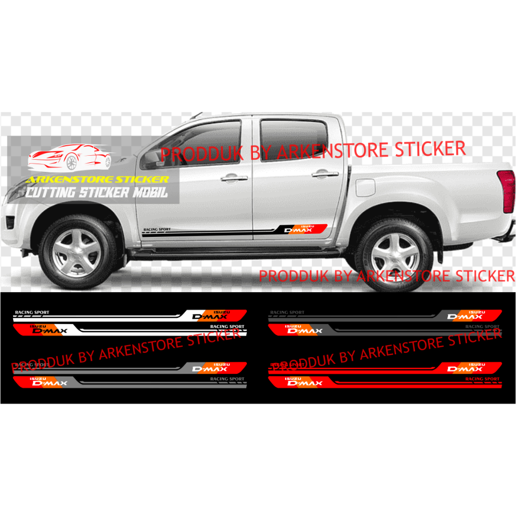 Stiker mobil isuzu dmax cutting stiker sticker mobil dmax stiker terbaru