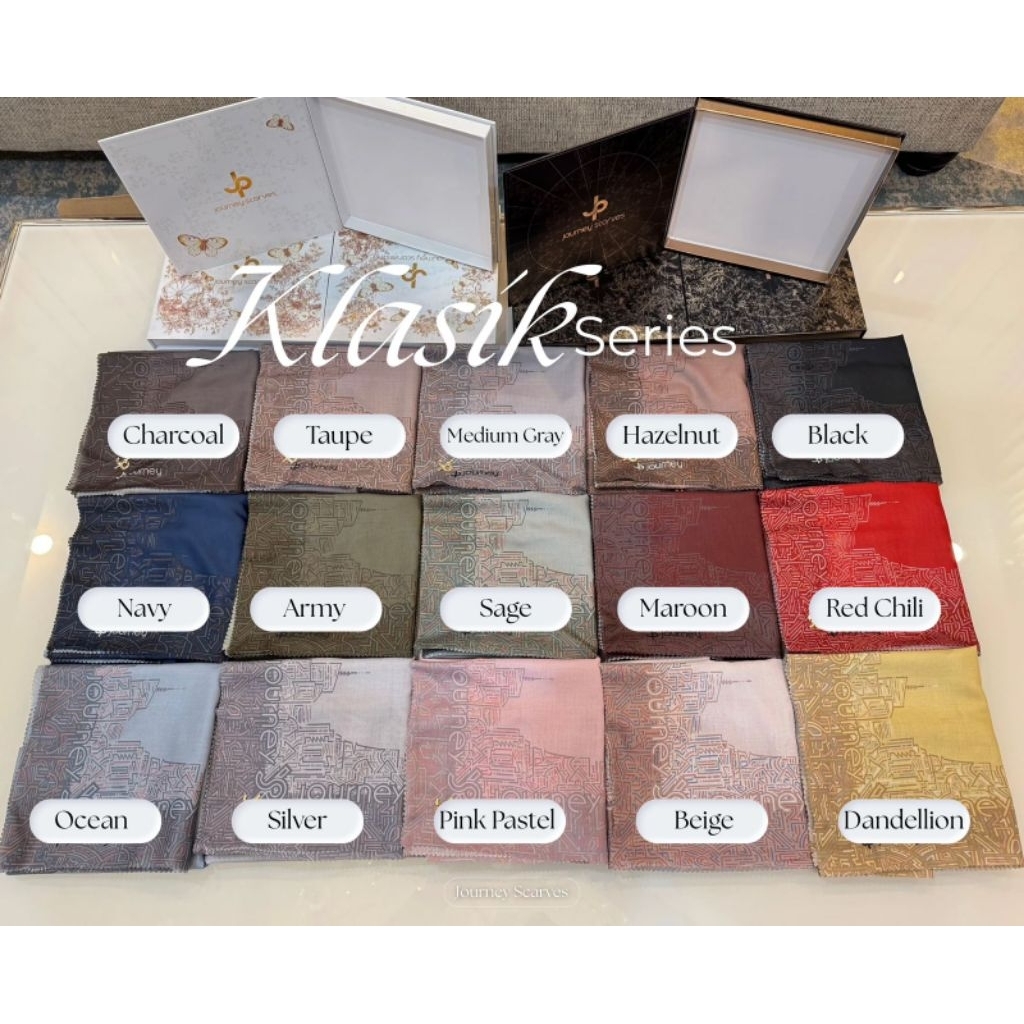 Journey Premium | Kerudung Motif Terbaru Klasik Series dari Journey