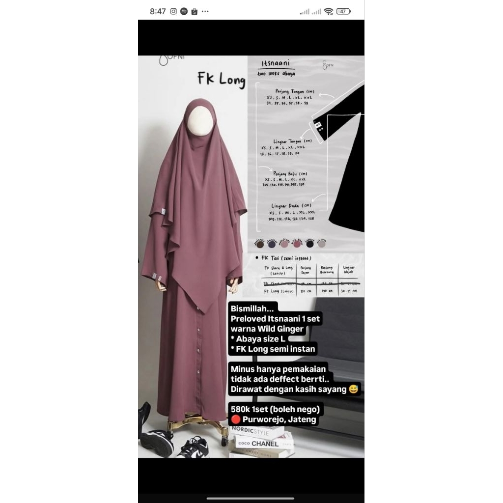 Preloved Itsnaani By Sofni