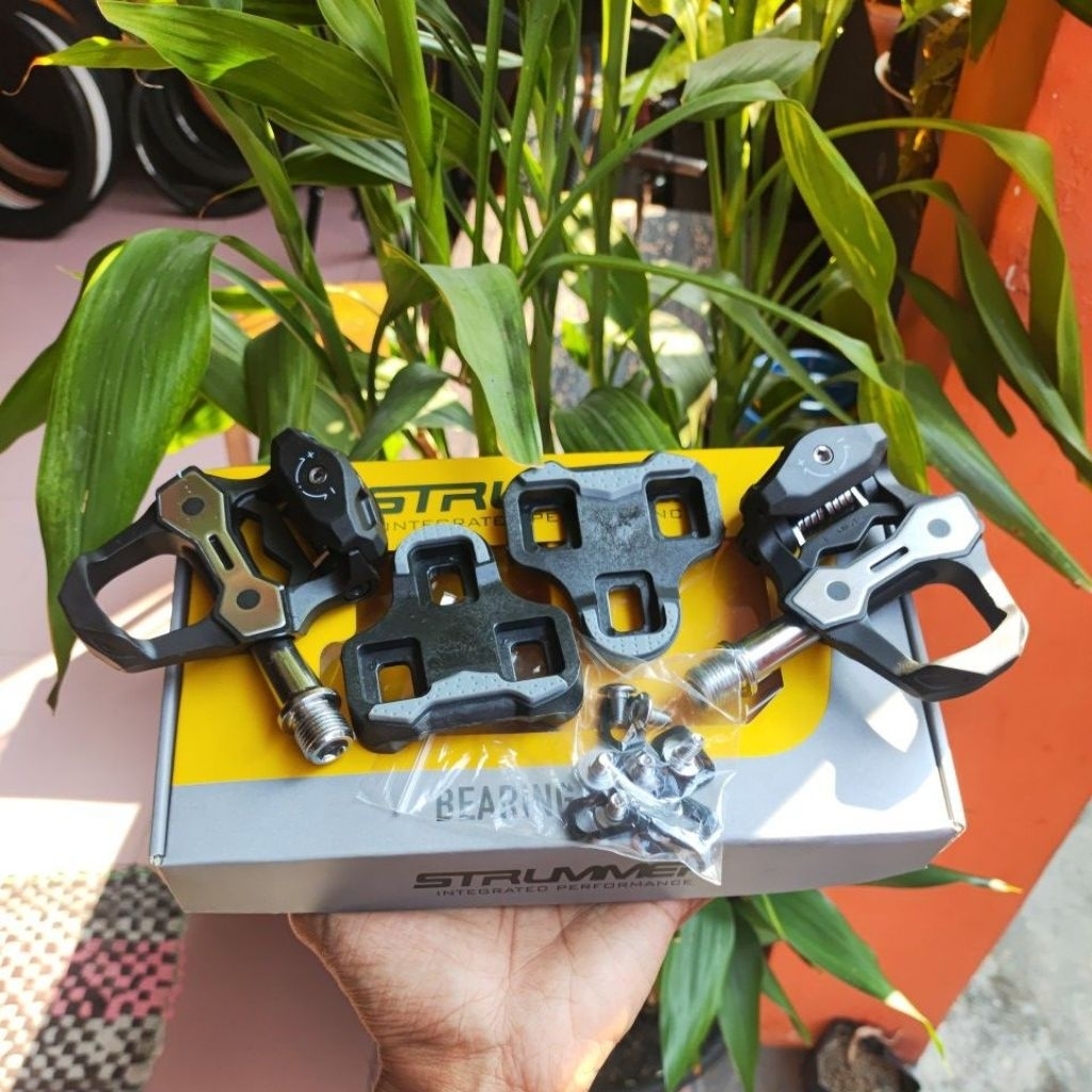 Pedal cleat Strummer pedal sepeda balap roadbike fixie