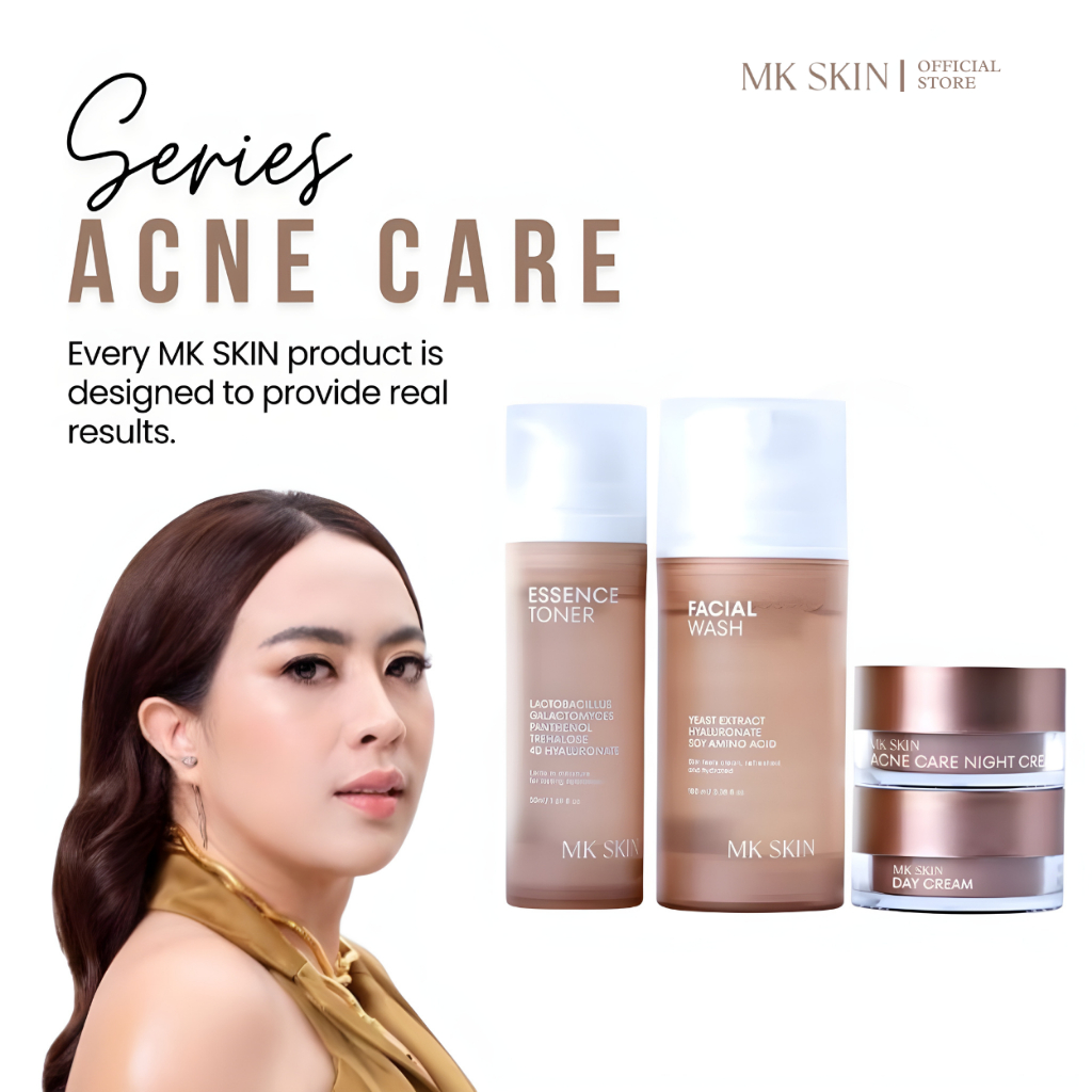 MK SKIN Paket Acne | Skincare Wajah - Paket Skincare- Skincare Paketan - Skincare 1 Set Lengkap
