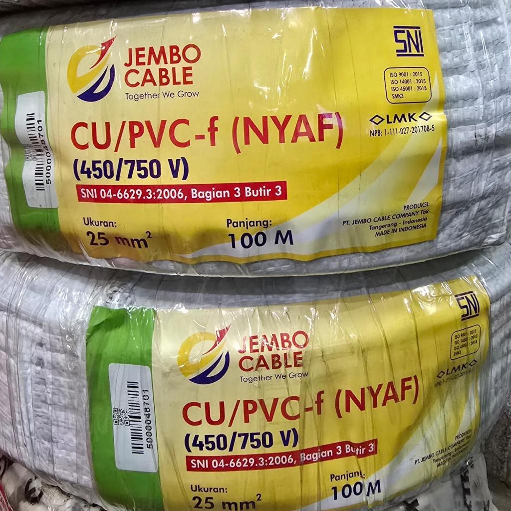 Kabel Serabut NYAF 25mm JEMBO/SUPREME @50mtr NYAF 1 X 25 mm JEMBO SUPREME 50 meter