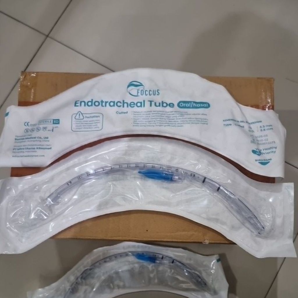 Endotracheal Tube Foccus ETT CUFF no 6,5 7 7,5