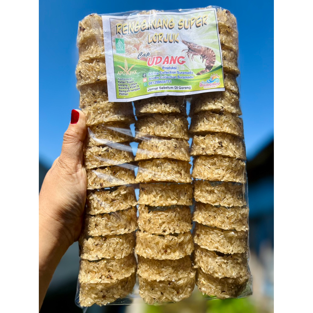 

RENGGINANG LORJUK + UDANG PEEMIUM KHAS MADURA / RENGGINANG LORJUK NEW / RENGGINANG LORJUK SURAMADU