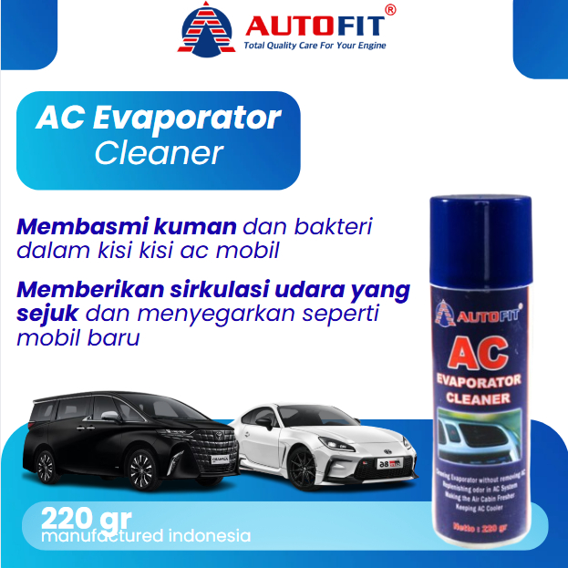 Autofit AC Evaporator Cleaner 220ml Pembersih Evaporator AC Mobil