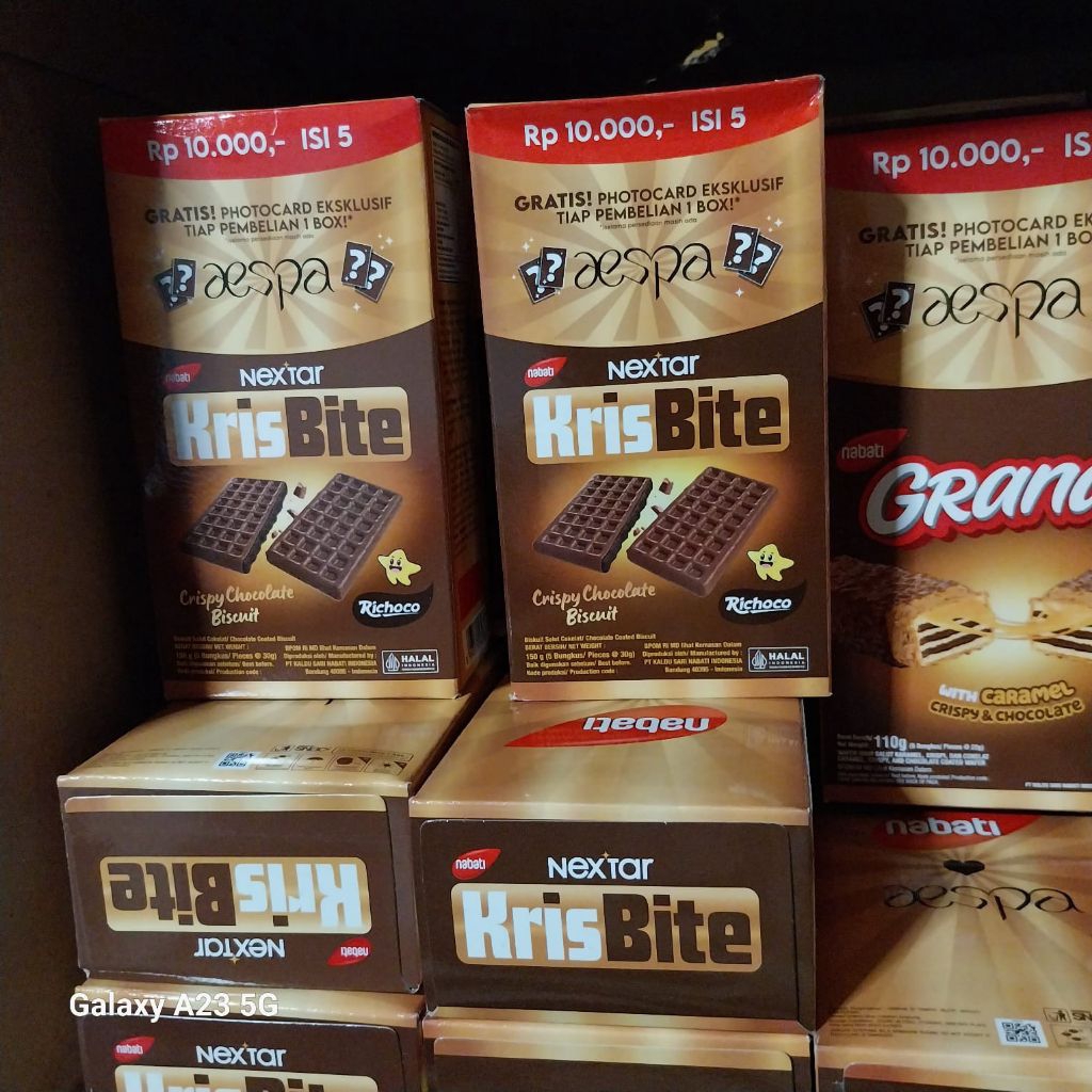 

Nabati Coklat KrisBite box kemasan 10.000