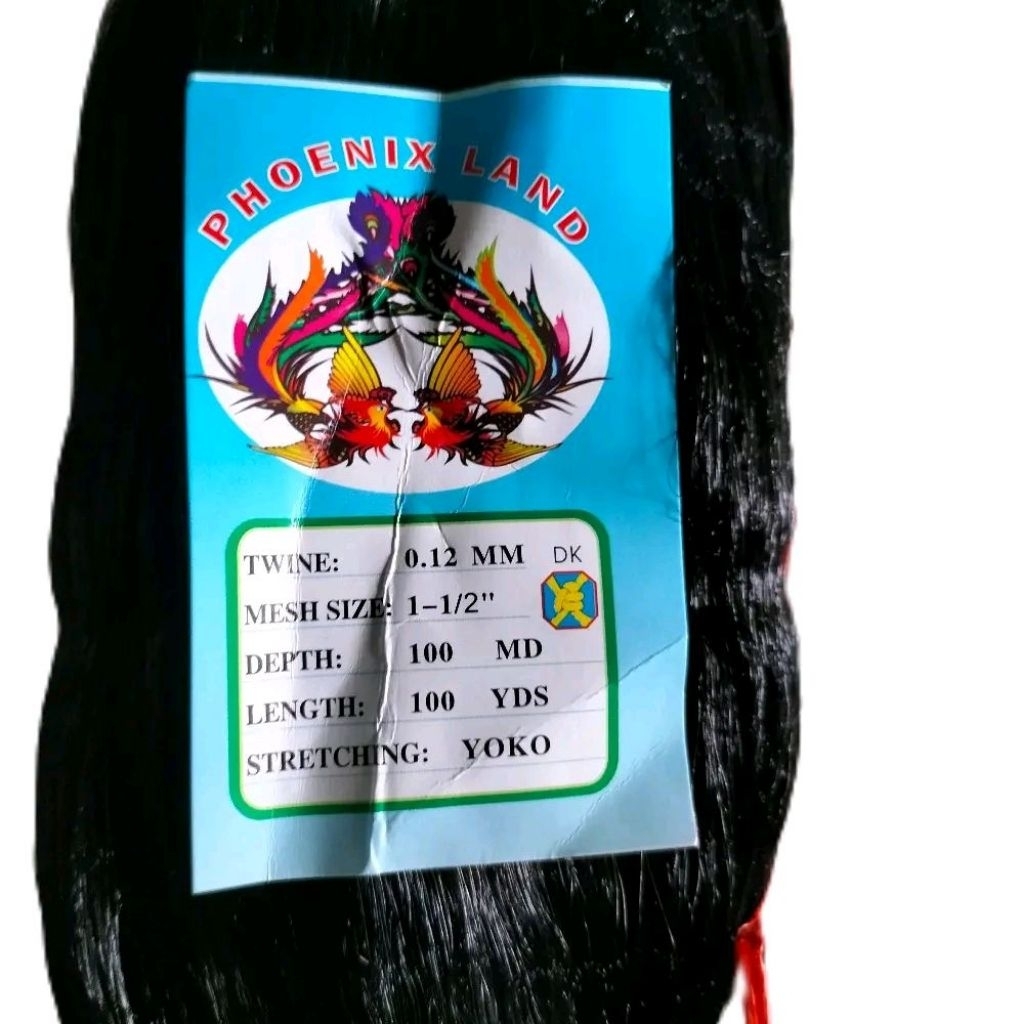 Jaring burung Hitam lebar 3,5mx100yds Jaring warna hitam pekat