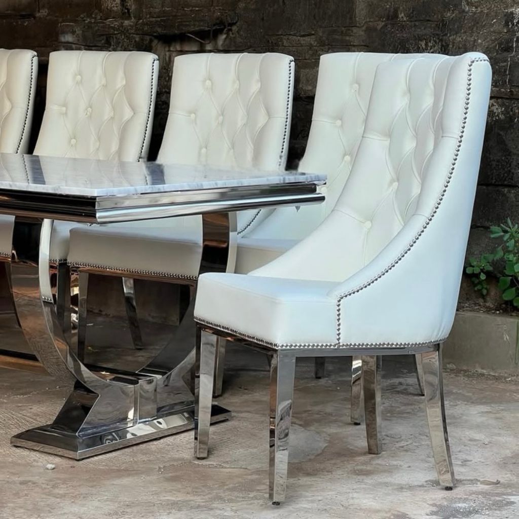 meja marmer meja makan marmer  set meja makan marmer stainless