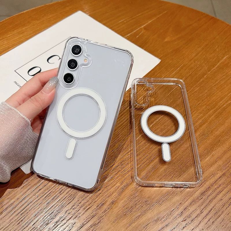 Clear MagSafe Case Magnetic Samsung A57 A37 A27 A17 A07 A06 A54 A15 A35 A55 A16 A26 A36 A56 S25 FE  