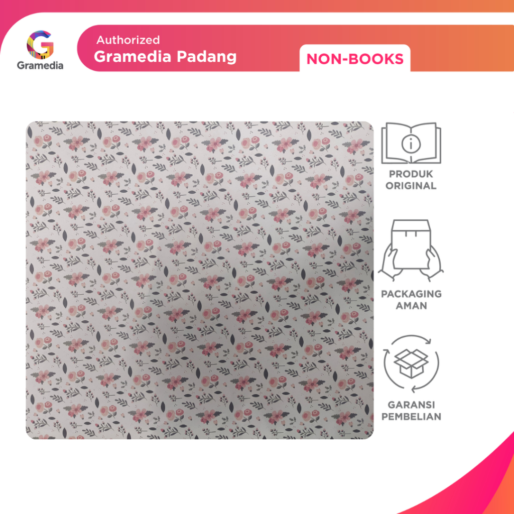 

Gramedia Padang-Kertas kado ukuran sedang ( 48x62 cm)