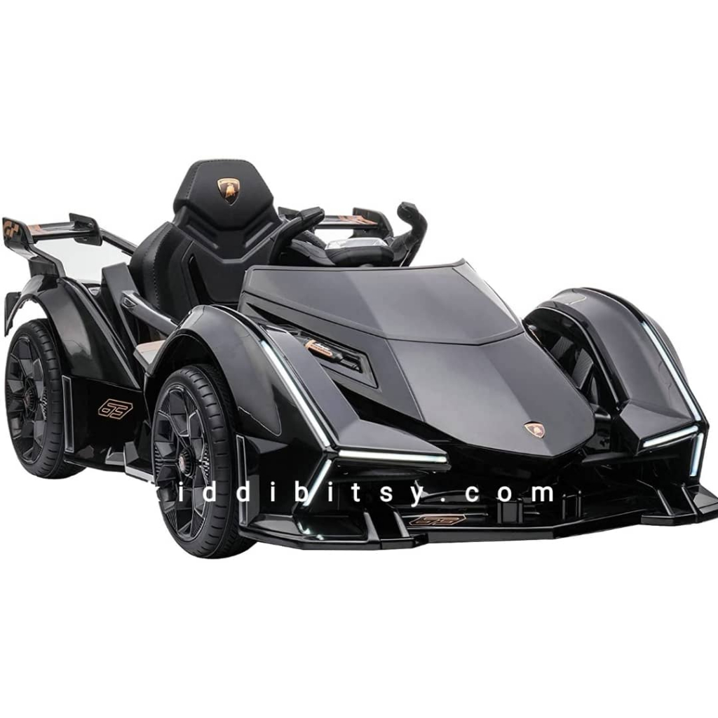 PLIKO MOBIL AKI ANAK LAMBORGHINI V12 GT BLACK 12V-7AH  PK-8568LN