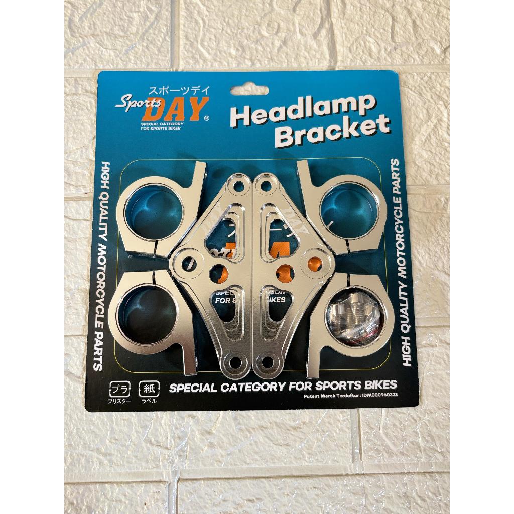 Pangkon lampu cnc as 33 mm ninja vixion scorpio mos import