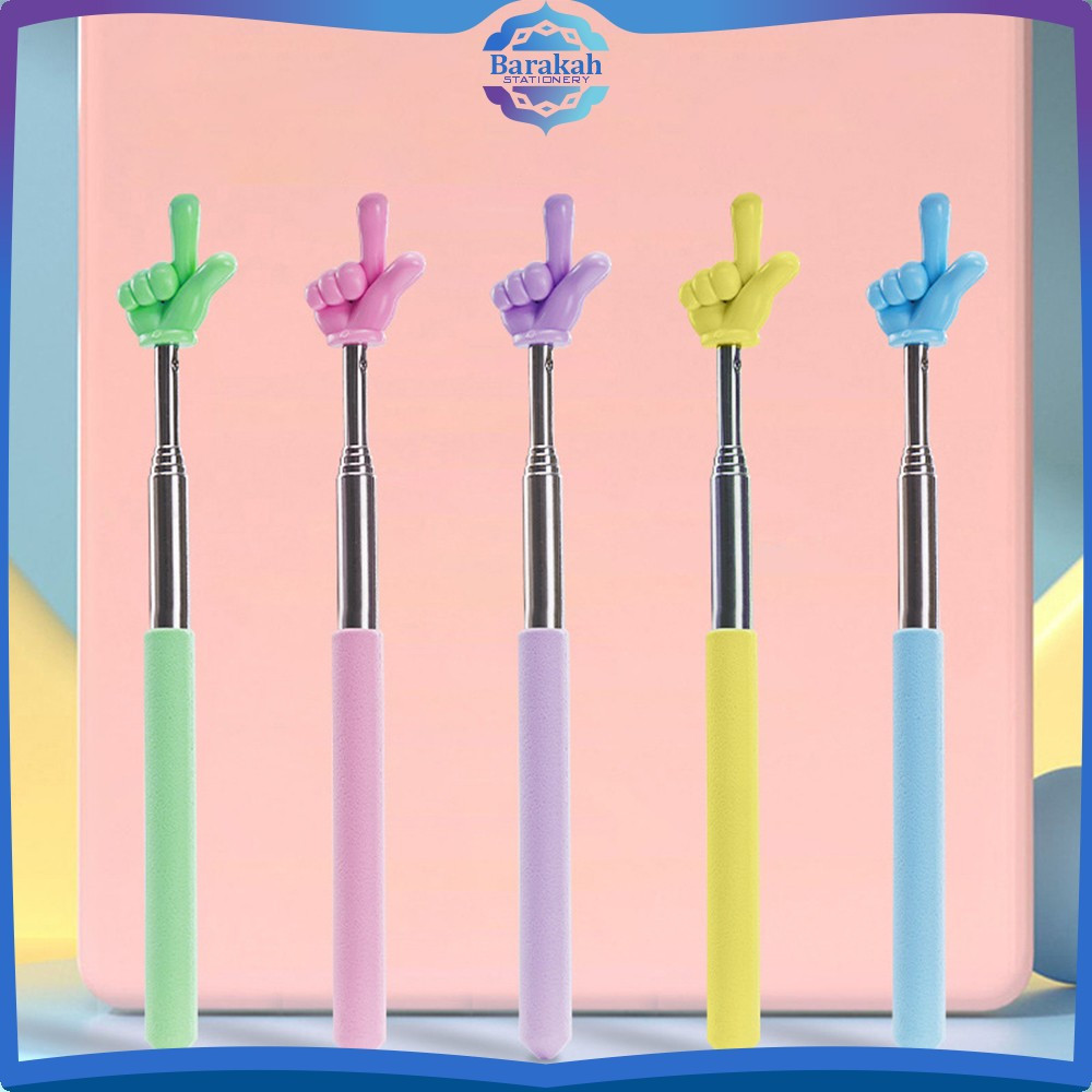 

Penunjuk Papan Tulis Tongkat Pointer Untuk Mengajar Alat Stationery / Tongkat Tunjuk Praktis Extendable Pointer Teleskopik Barakah Stationery A123
